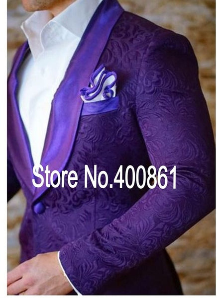 (UPDATE TITLE) 2019 Classic Design Navy Blue Men Dinner Prom Suits Groom Tuxedos Groomsmen Wedding Suits (Jacket+Pants+Tie+Hankerchief) NO:223