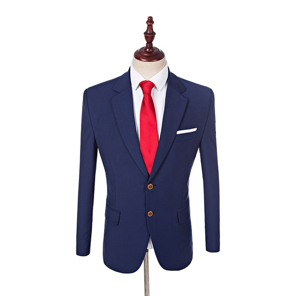 Single Breasted Notch Lapel Tuxedo Package (Jacket, Pants, Tie)