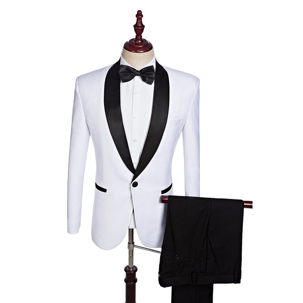 Single Breasted Shawl Lapel Men's Tuxedo Package (Jacket, Pants, Bow Tie)