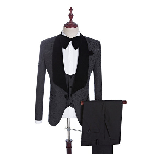 Custom Made Single Breasted Tuxedo Suit Package (Jackets, Vest, Pants)