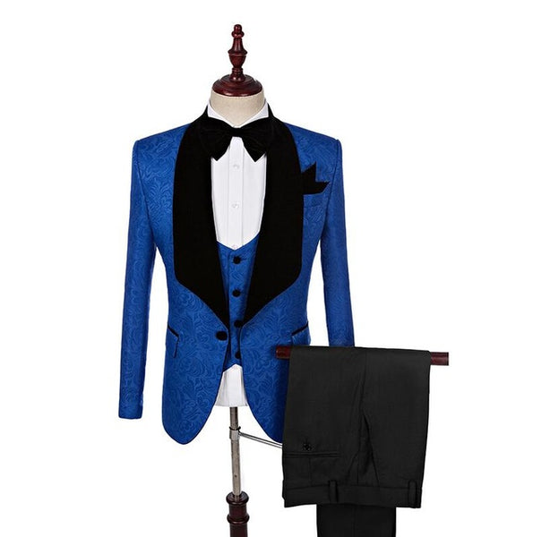 Custom Made Single Breasted Tuxedo Suit Package (Jackets, Vest, Pants)